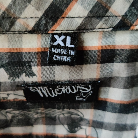 3/$20-Micros men's button down shirt - Picture 2 of 5